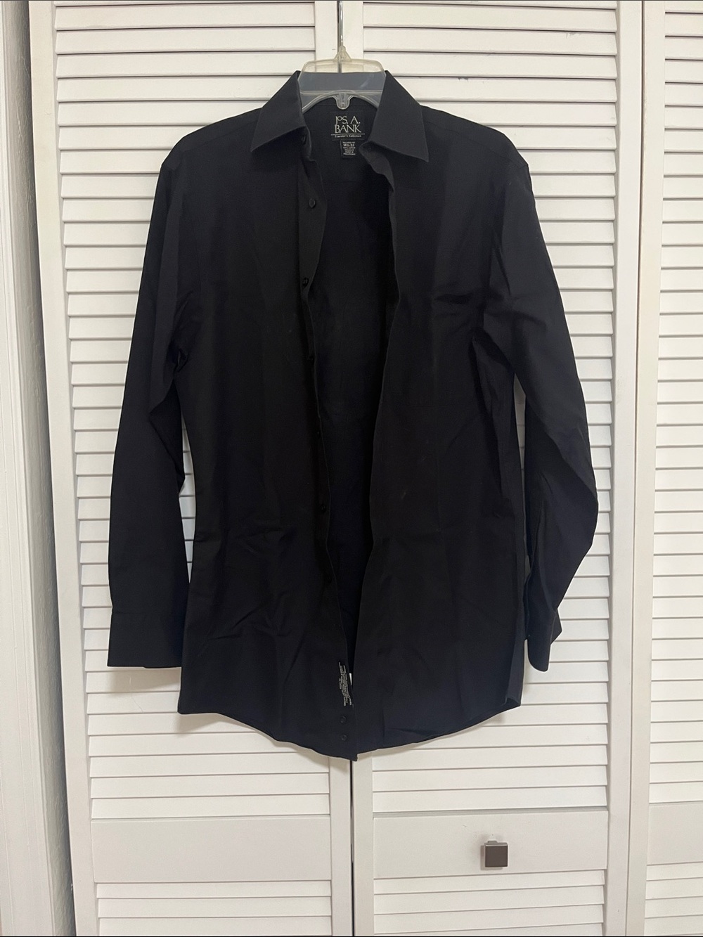 Jos. A. Bank Black Long-Sleeve Dress Shirt